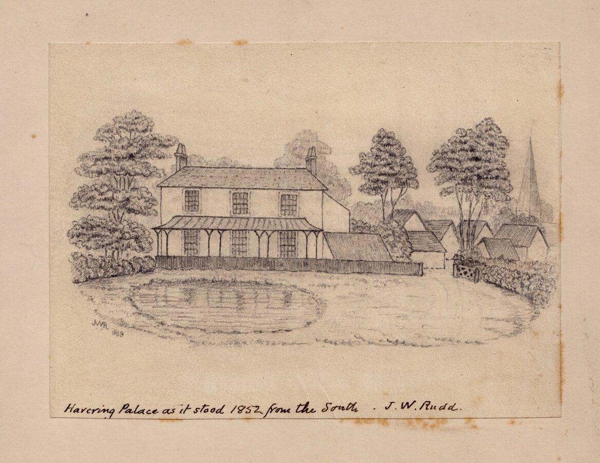Pencil sketch Havering Palace Place