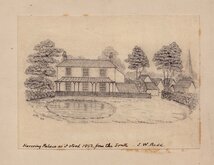 Pencil sketch Havering Palace Place